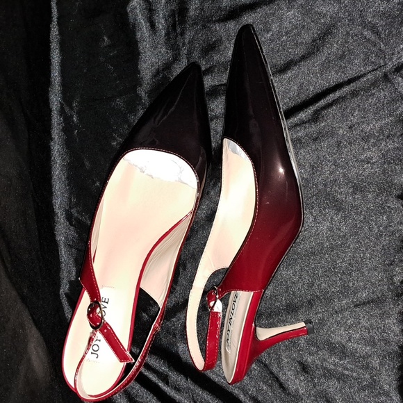 Gorgeous black/red ombre pumps - Picture 2 of 7
